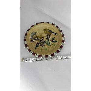 Lenox Winter Greetings Goldfinch 8.5" Salad Plate Stoneware